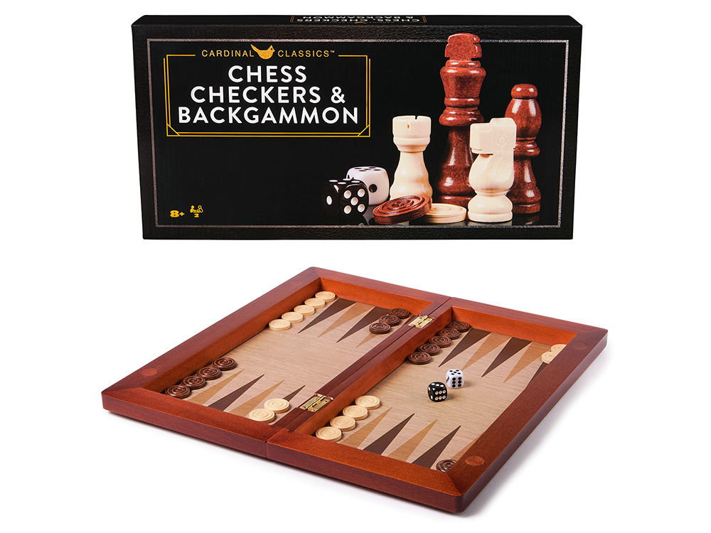 COMBO,CHESS 3in1 16"(Cardinal)