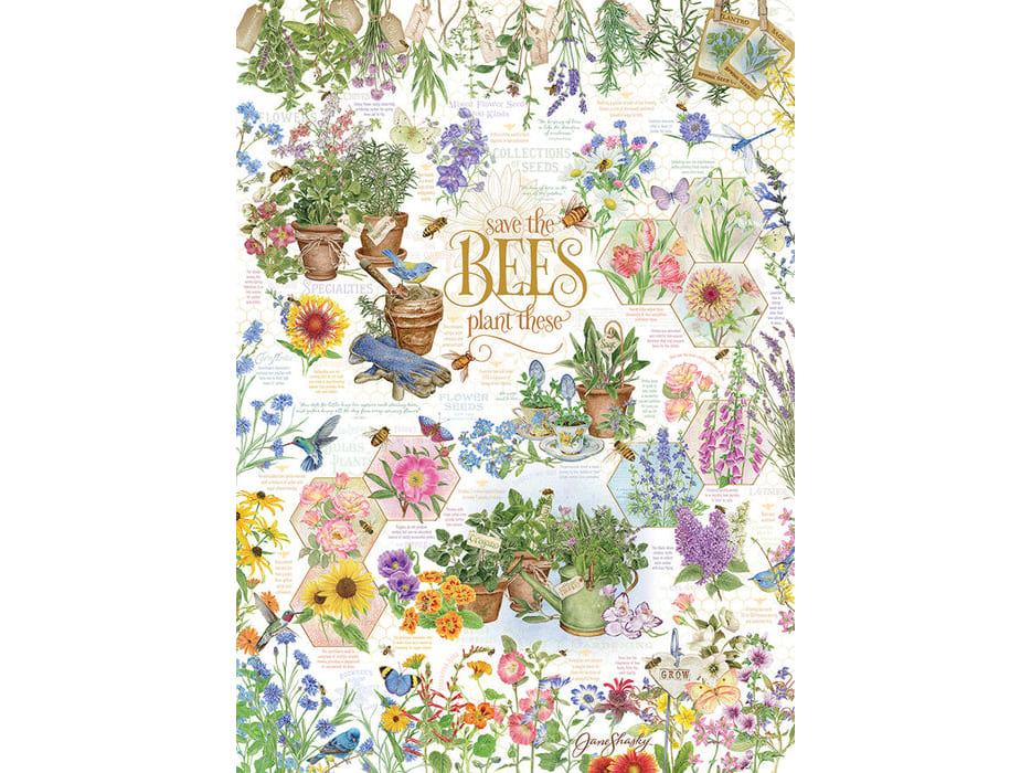 SAVE THE BEES 1000pc - Click Image to Close
