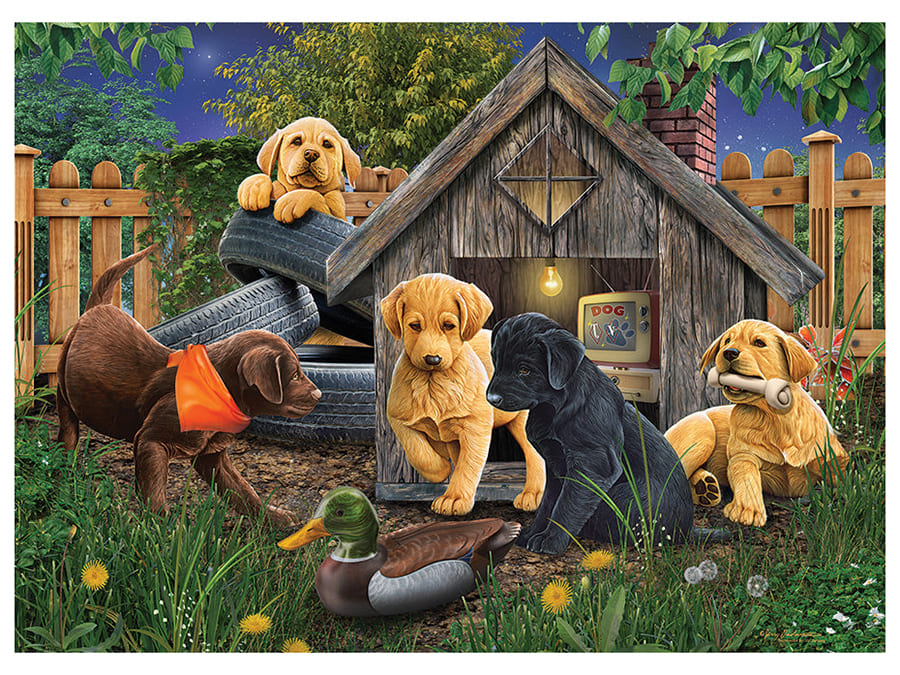 IN THE DOGHOUSE 1000pc - Click Image to Close