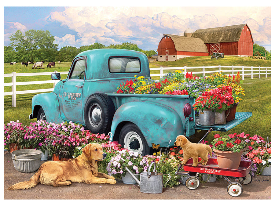 FLOWER TRUCK 1000pc - Click Image to Close