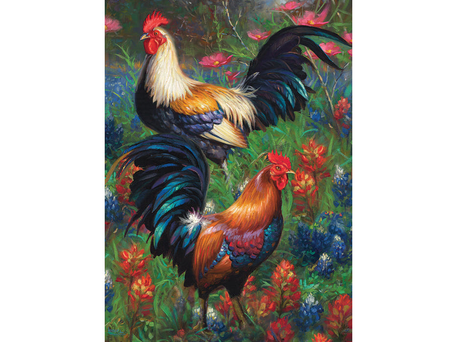 ROOSTERS 1000pc - Click Image to Close
