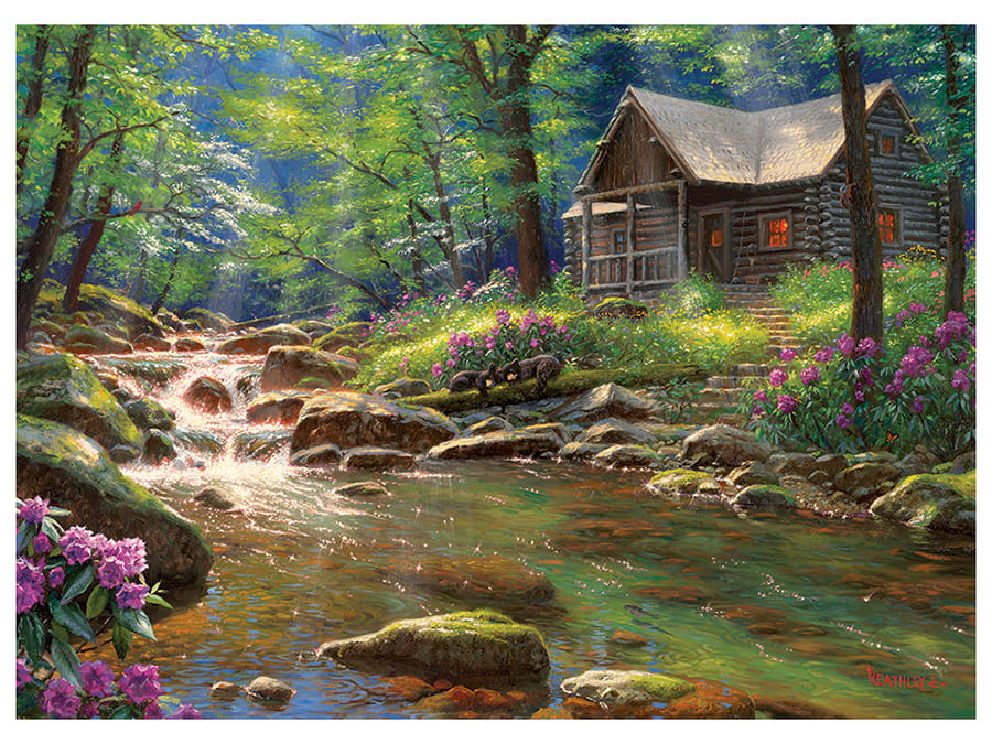 FISHING CABIN 1000pc - Click Image to Close