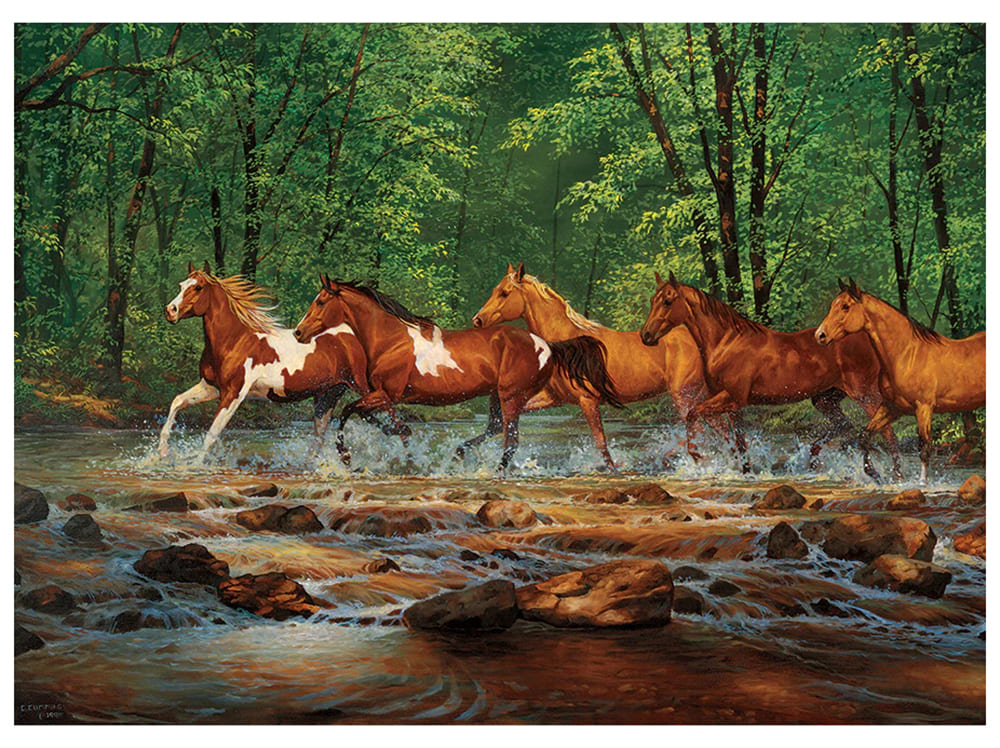 SPRING CREEK RUN 1000pc - Click Image to Close