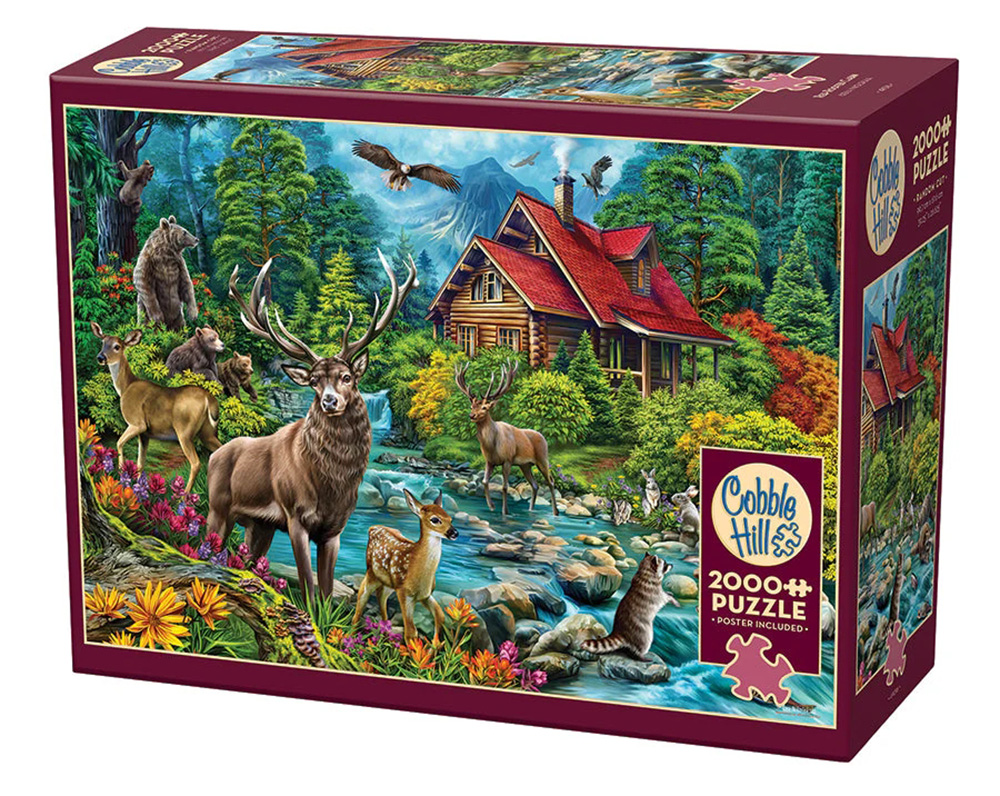 RED-ROOFED CABIN 2000pc
