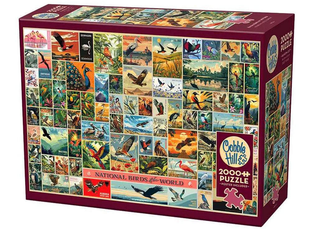 NATIONAL BIRDS OF WORLD 2000pc