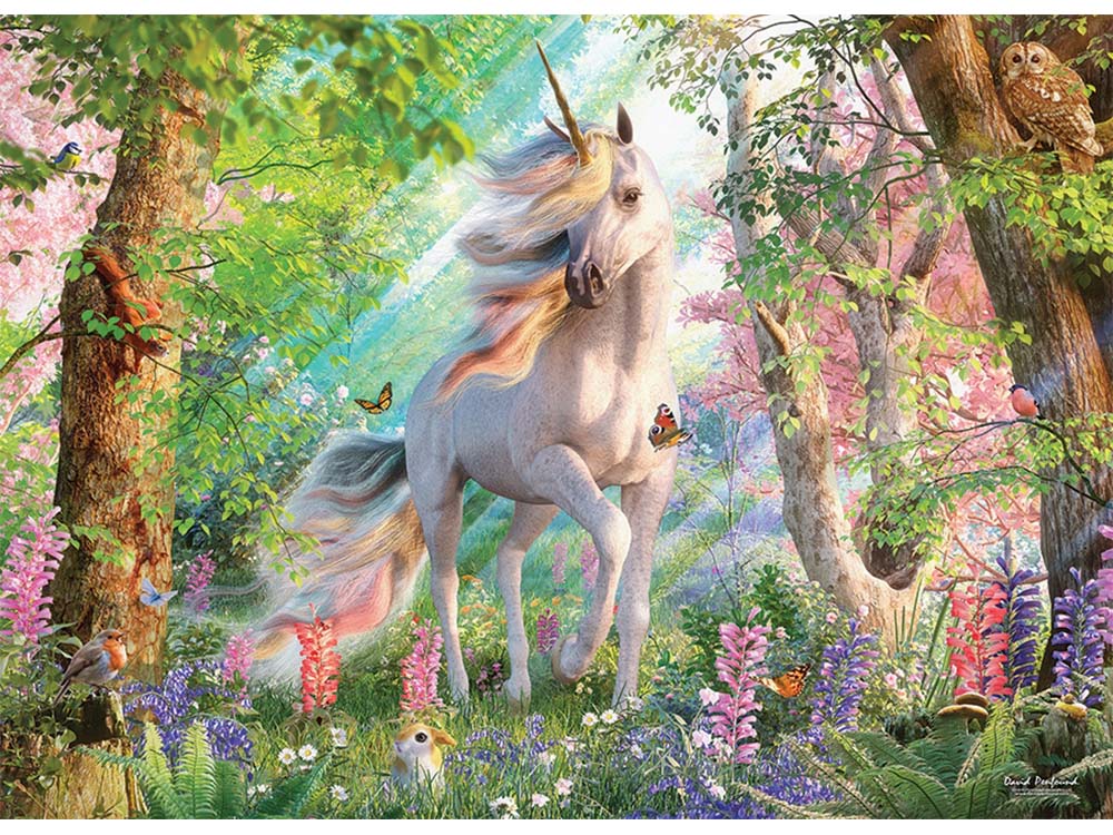 UNICORN IN THE WOODS 500pc - Click Image to Close