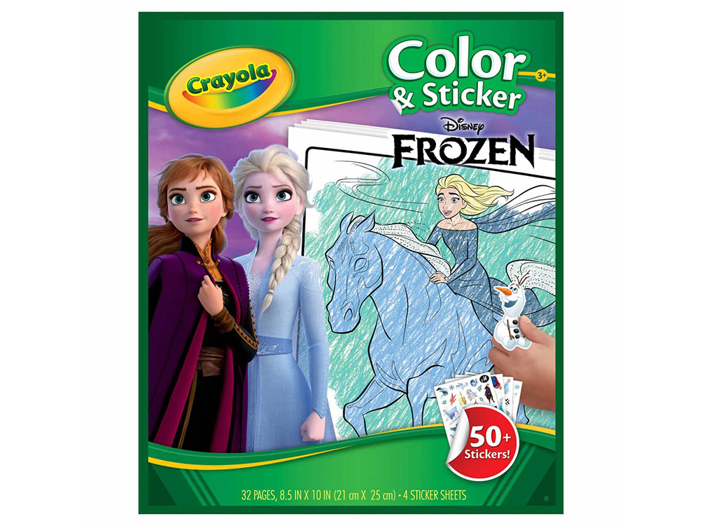 FROZEN COLOUR & STICKER BOOK