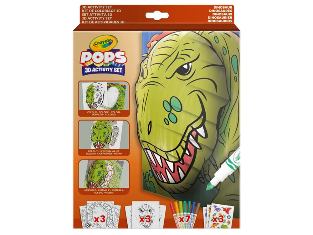 POPS 3D ACTIVITY SET DINOSAURS