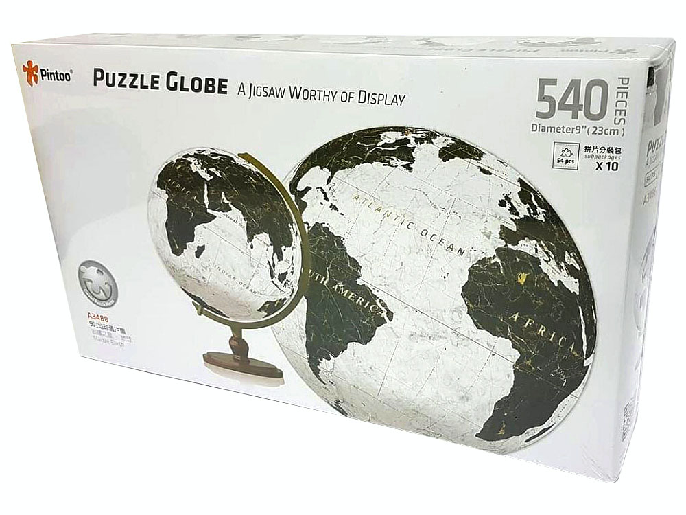 PUZZLE SPHERE 9" MARBLE EARTH