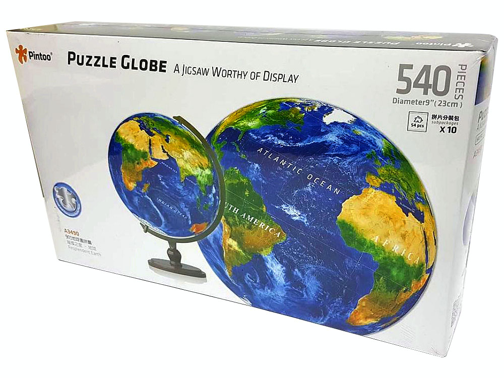 PUZZLE SPHERE 9" BLUE EARTH