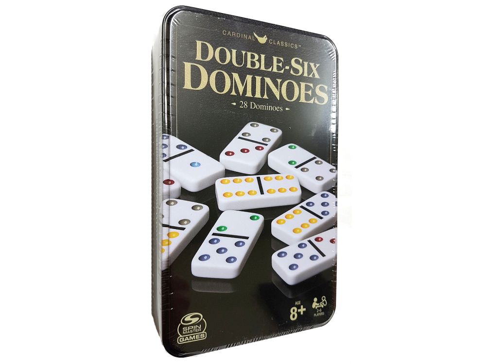 DOMINOES,D6 Coloured(Cardinal)