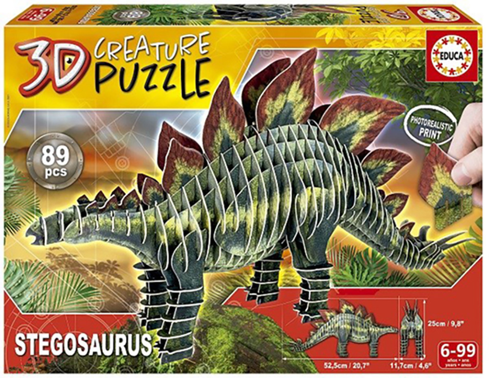 3D CREATURE PUZZLE STEGOSAURUS