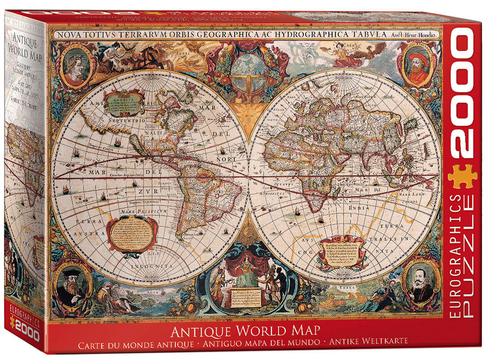 ANTIQUE WORLD MAP 2000pc