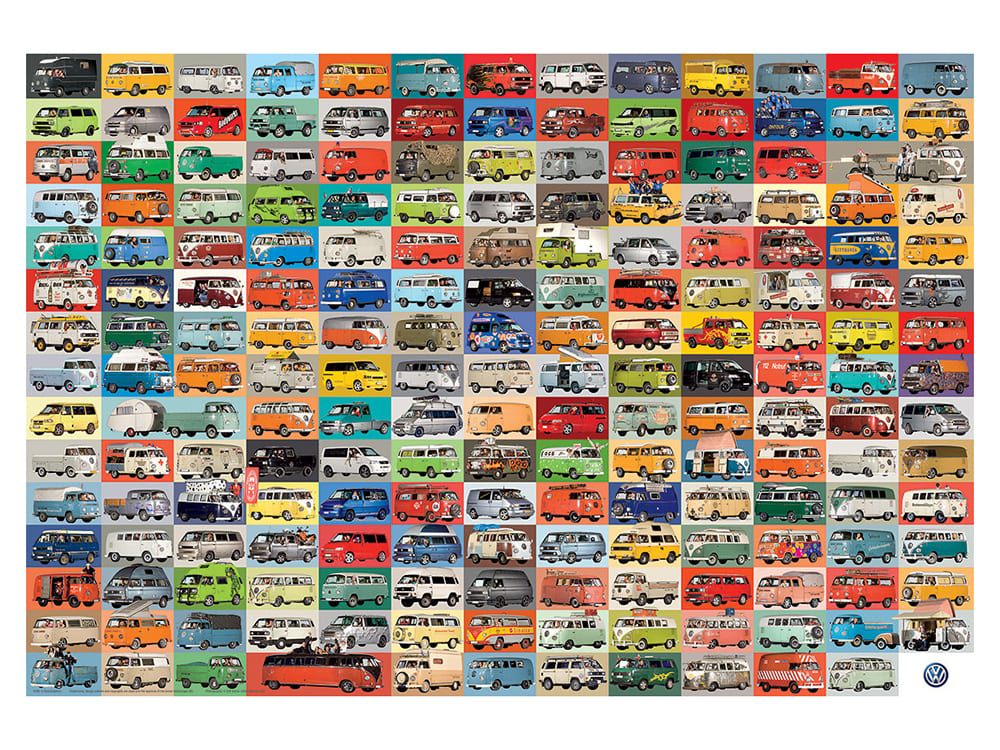 VW GROOVY BUS 2000pc - Click Image to Close