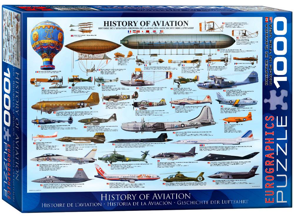 HISTORY OF AVIATION 1000pc