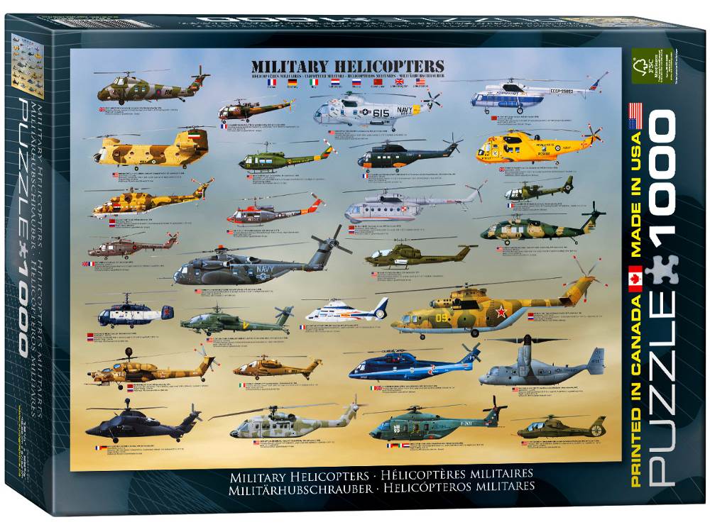 MILITARY HELICOPTERS 1000pc