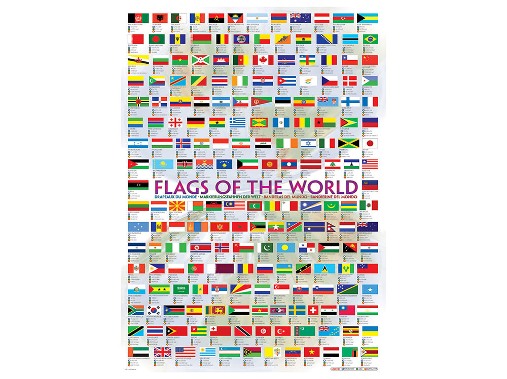 FLAGS OF THE WORLD 1000pc - Click Image to Close