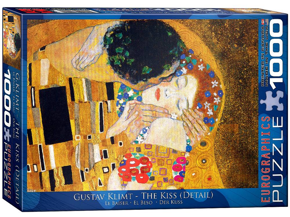 KLIMT, THE KISS 1000 blue box