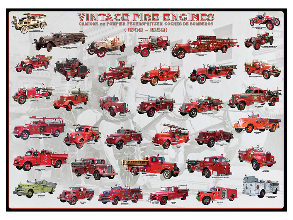 VINTAGE FIRE ENGINES 1000pc - Click Image to Close
