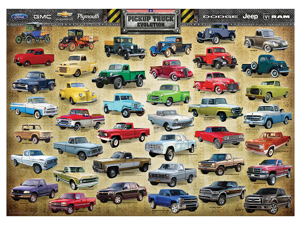 PICK-UP TRUCK EVOLUTION 1000pc - Click Image to Close