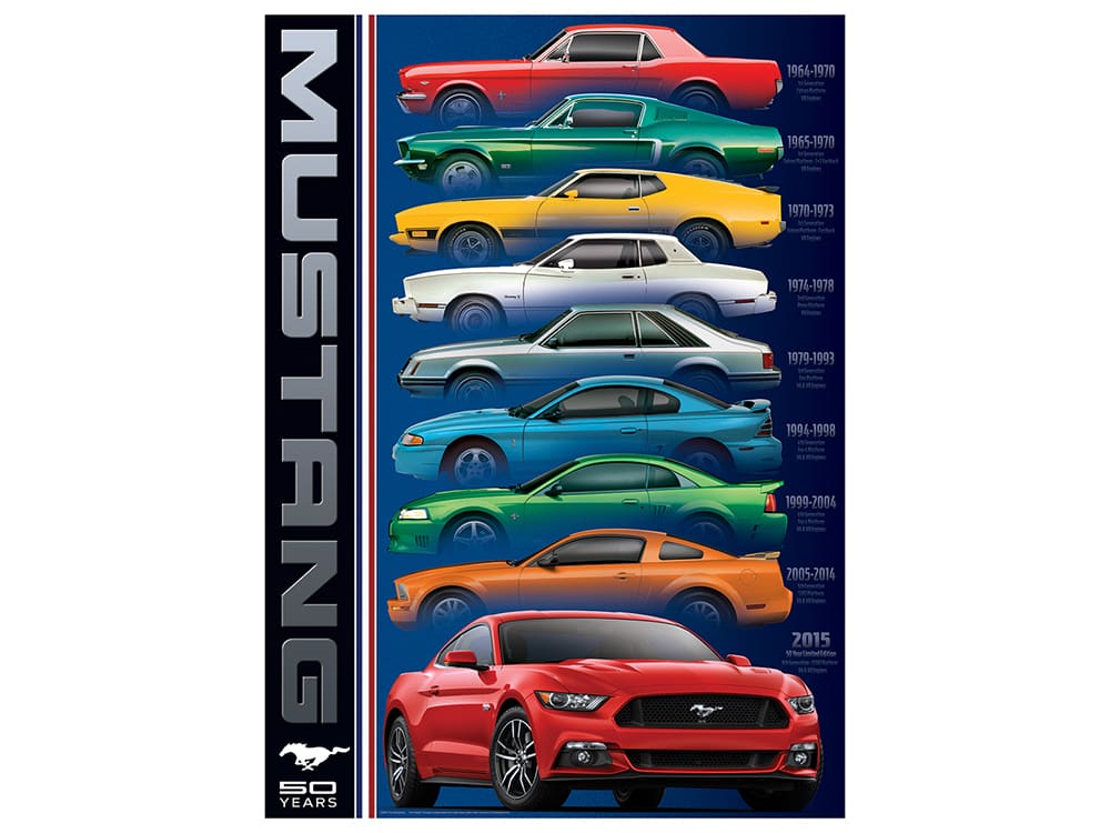 MUSTANG 50 YEARS 1000pc - Click Image to Close