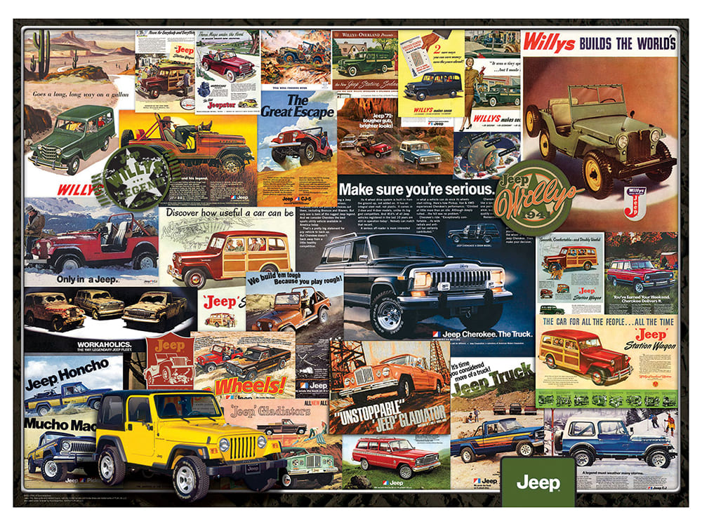 VINTAGE ADS JEEP 1000pc - Click Image to Close