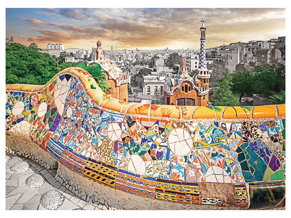 BARCELONA PARK GUELL 1000pc - Click Image to Close