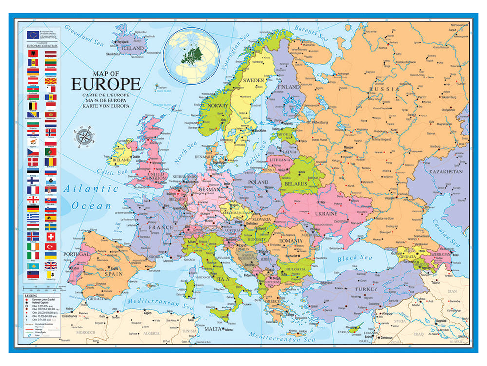 MAP OF EUROPE 1000pc - Click Image to Close