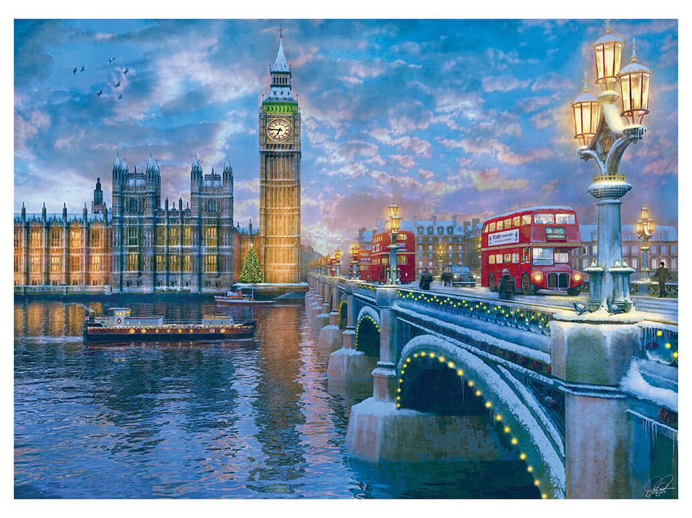 CHRISTMAS EVE IN LONDON 1000pc - Click Image to Close