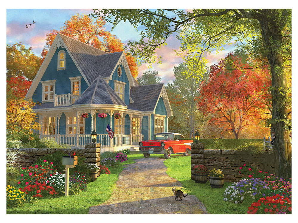 THE BLUE COUNTRY HOUSE 1000pc - Click Image to Close
