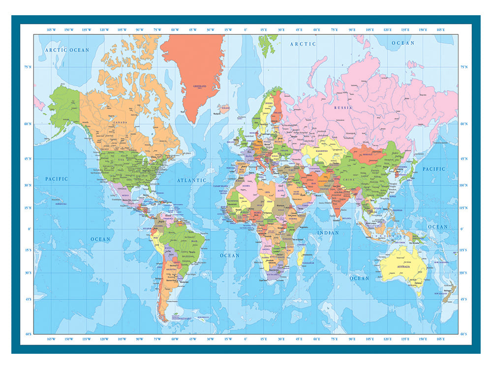 MAP OF THE WORLD 1000pc 2 - Click Image to Close