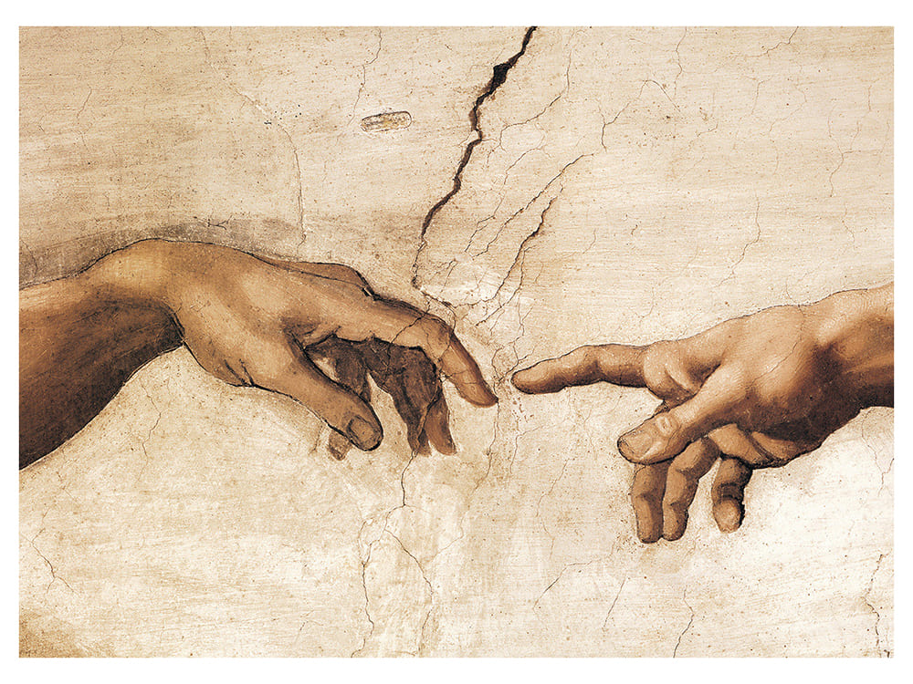 MICHELANGELO, CREATION OF ADAM - Click Image to Close