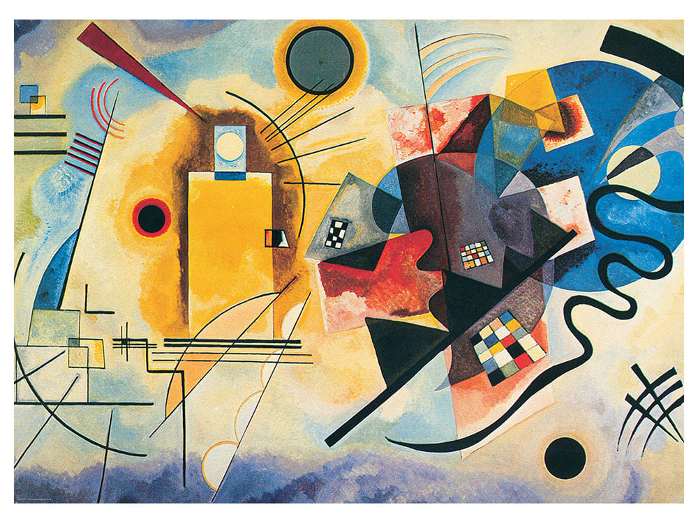 KANDINSKY,YELLOW RED BLUE 1000 - Click Image to Close