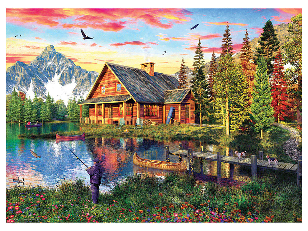 THE FISHING CABIN 1000pc - Click Image to Close