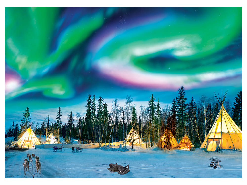 NORTHERN LIGHTS 1000pc - Click Image to Close