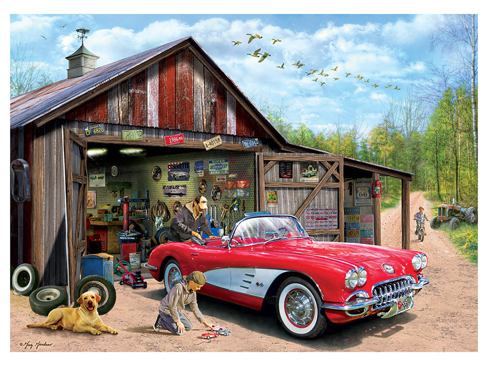 OUT OF STORAGE CORVETTE 1000pc - Click Image to Close