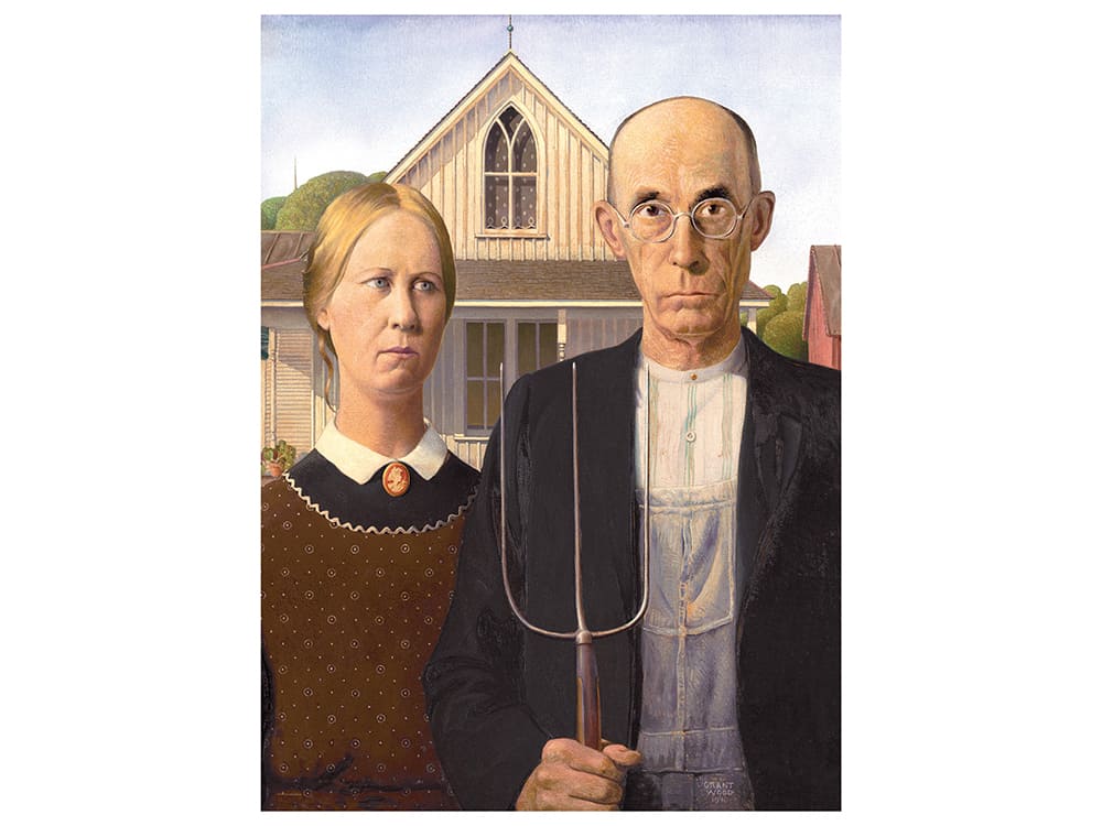 WOOD, AMERICAN GOTHIC 1000pc - Click Image to Close