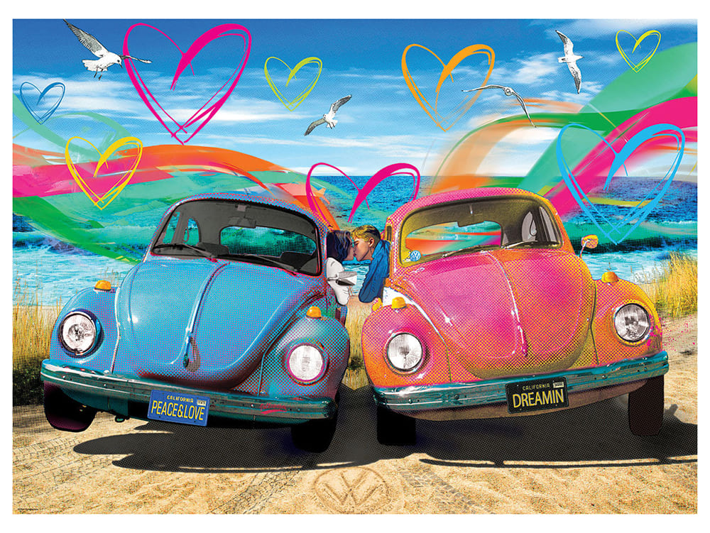 VW BEETLE LOVE 1000pc - Click Image to Close