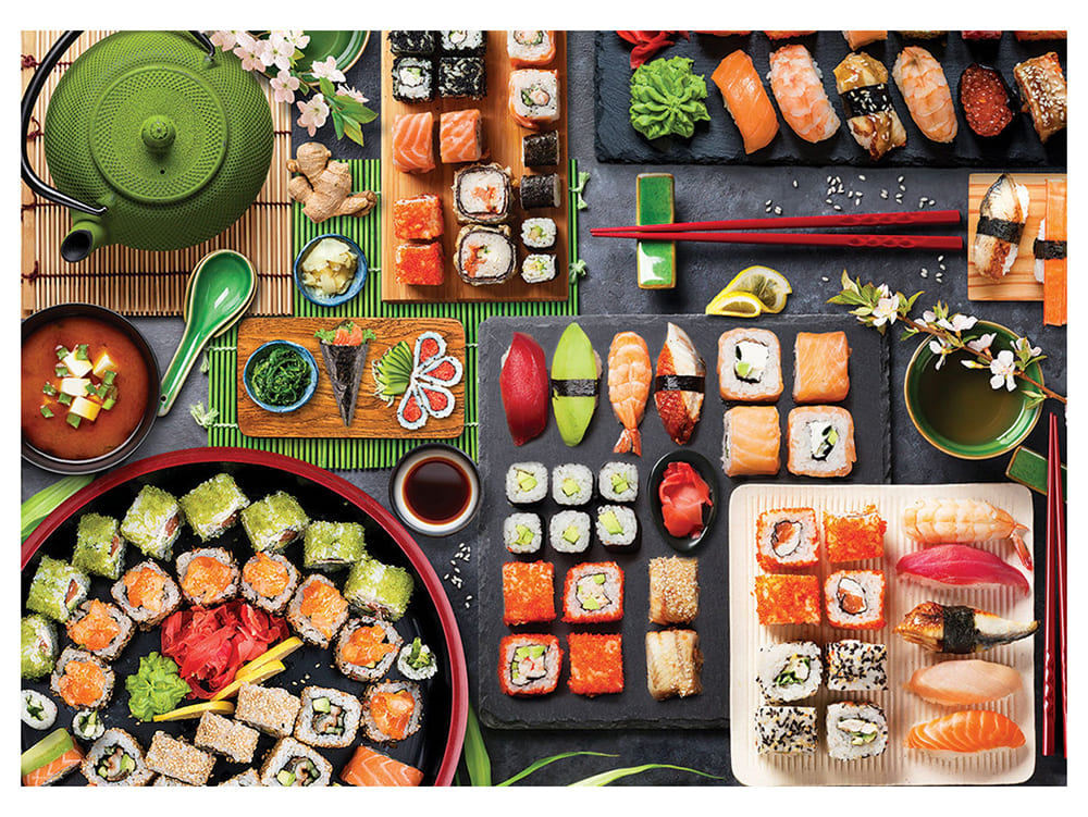 SUSHI TABLE 1000pc - Click Image to Close