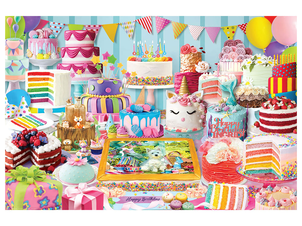 BIRTHDAY CAKE PARTY 1000 pc - Click Image to Close
