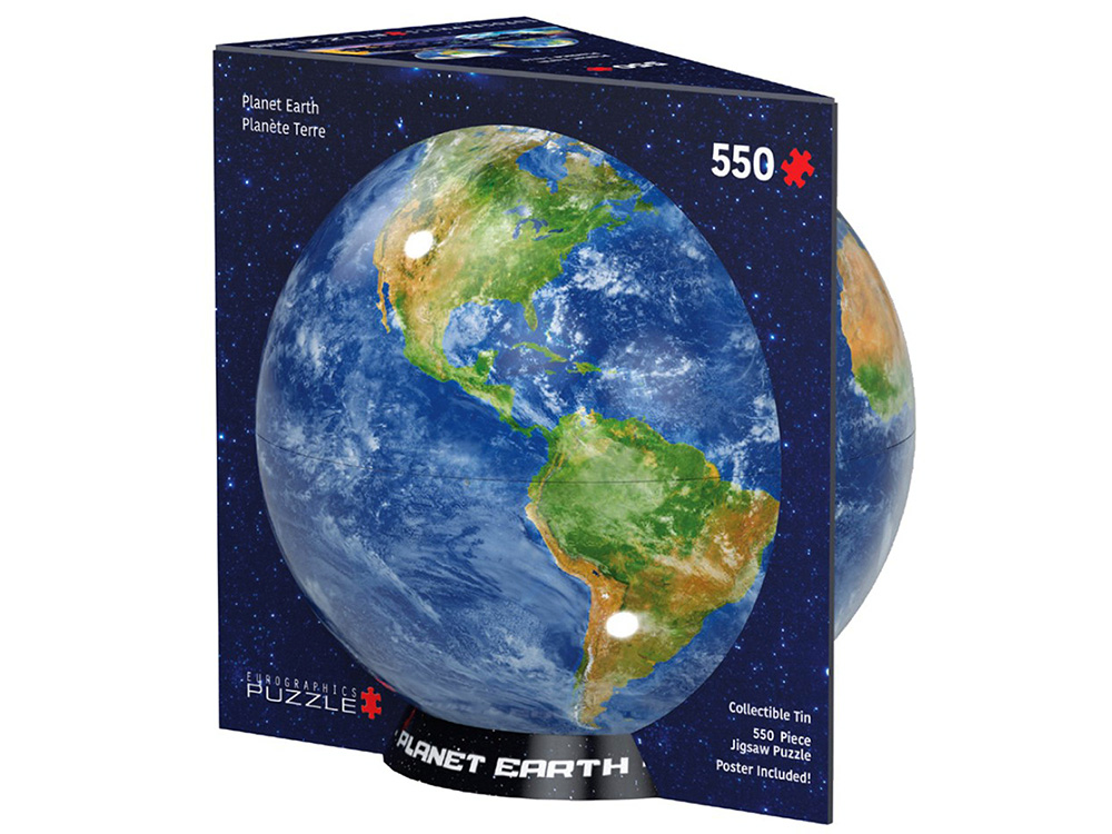 PLANET EARTH 550pc GLOBE TIN