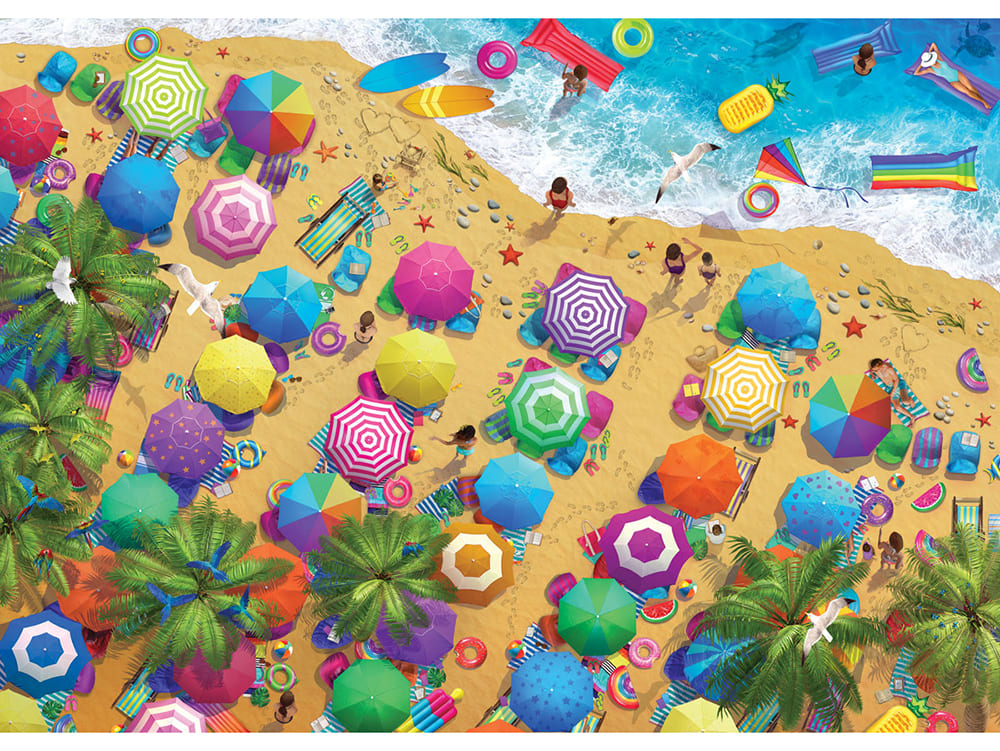 BEACH SUMMER FUN 1000pc - Click Image to Close
