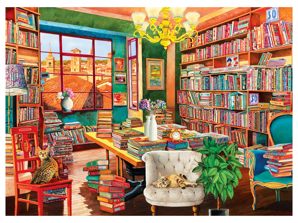 THE OLD LIBRARY 1000pc - Click Image to Close