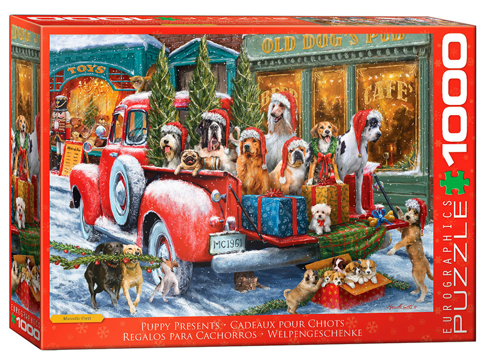 DOGS ON TRUCK 1000pc