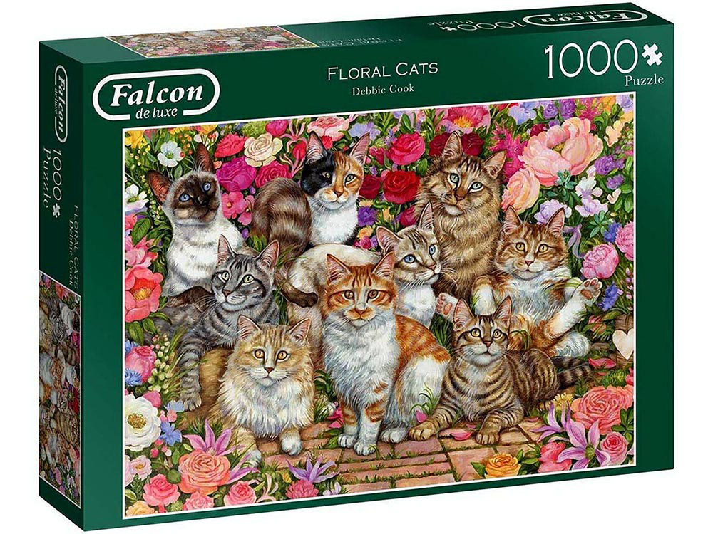 FLORAL CATS 1000pc