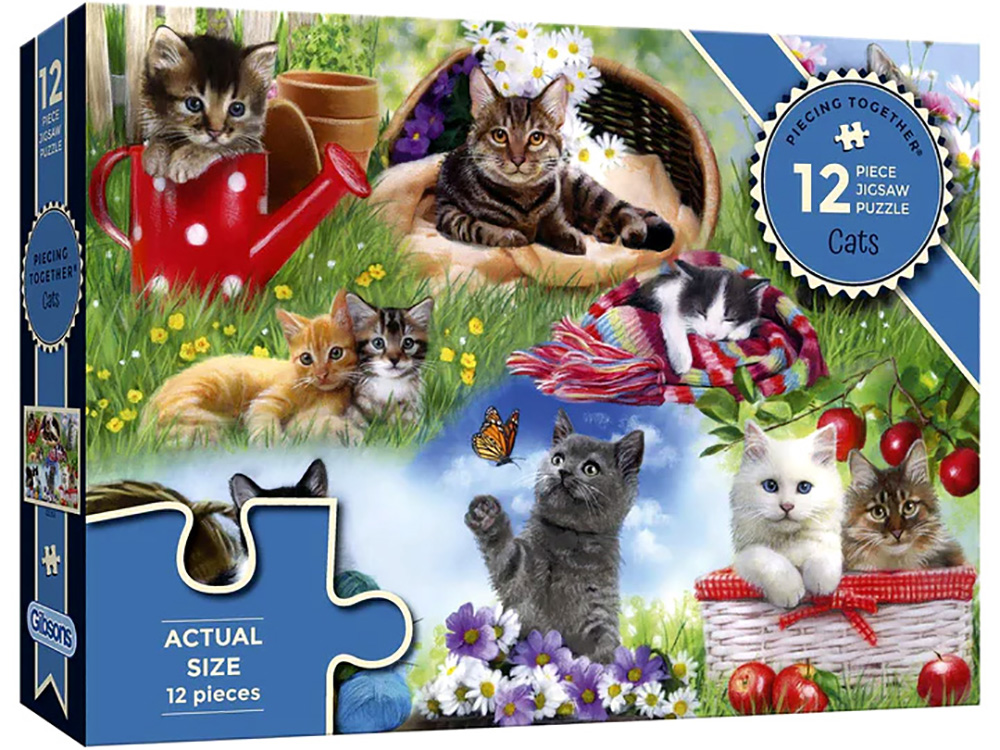 PIECING TOGETHER CATS 12pc