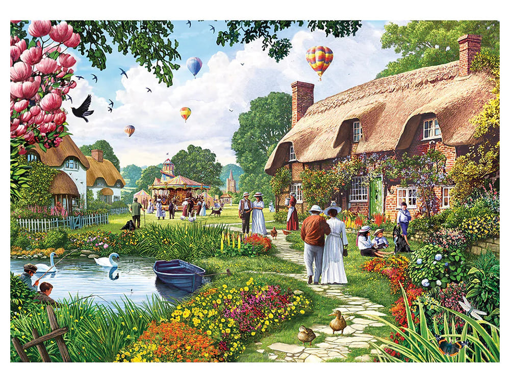 LAKESIDE COTTAGE 500pc - Click Image to Close