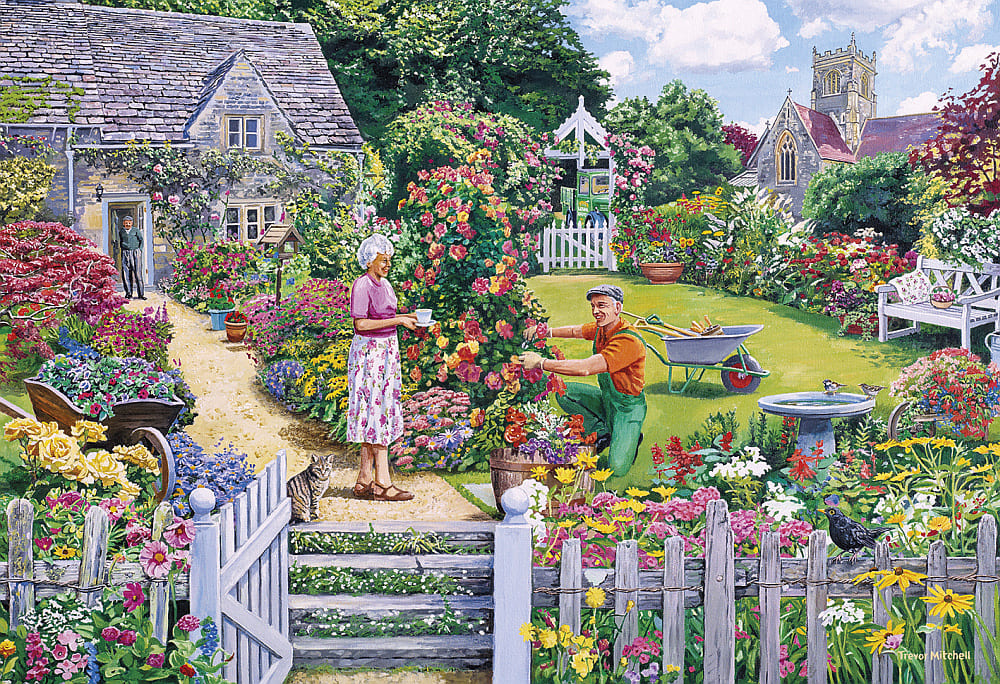 THE GARDENERS ROUND 4 x 500pc - Click Image to Close