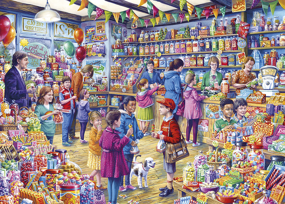 THE OLD SWEET SHOP 1000pc - Click Image to Close