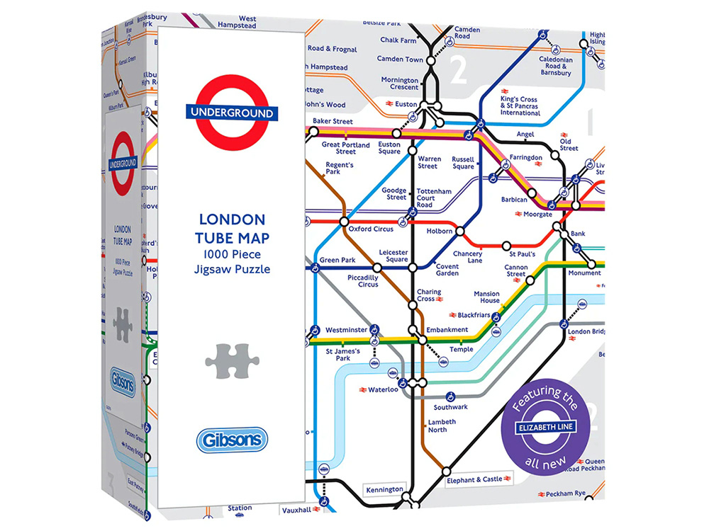 LONDON TUBE MAP 1000pc